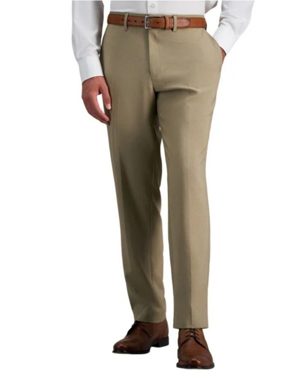 Haggar Flat Front in Khaki